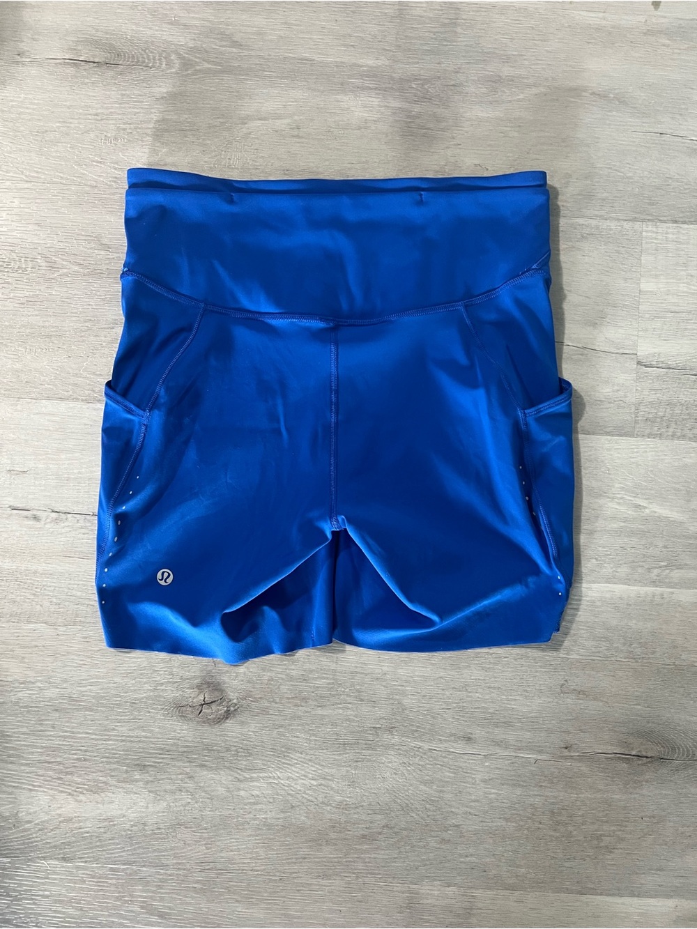 lululemon athletica Fast and Free High Rise Bike Shorts - Cobalt Blue - Picture 8 of 8